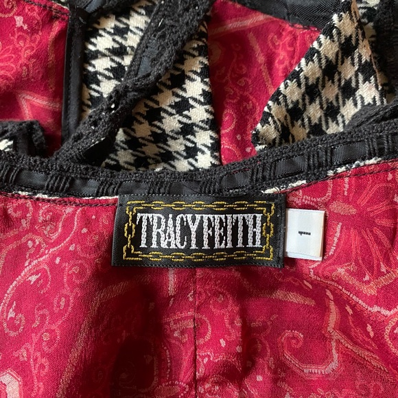 Vintage Tracy Feith Houndstooth Tank Top - Picture 9 of 10